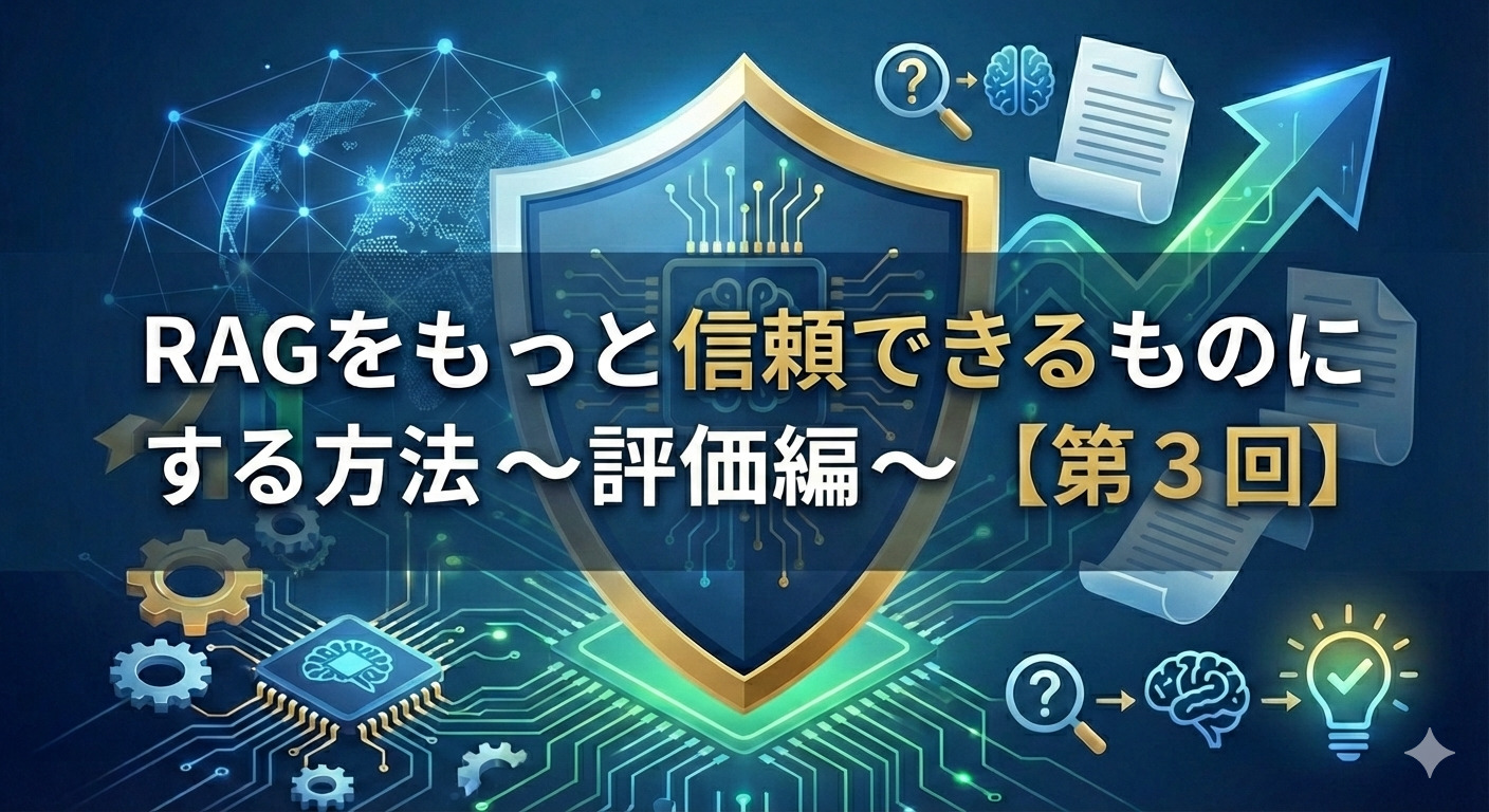 RAGをもっと信頼できるものにする方法～評価編～【第３回】