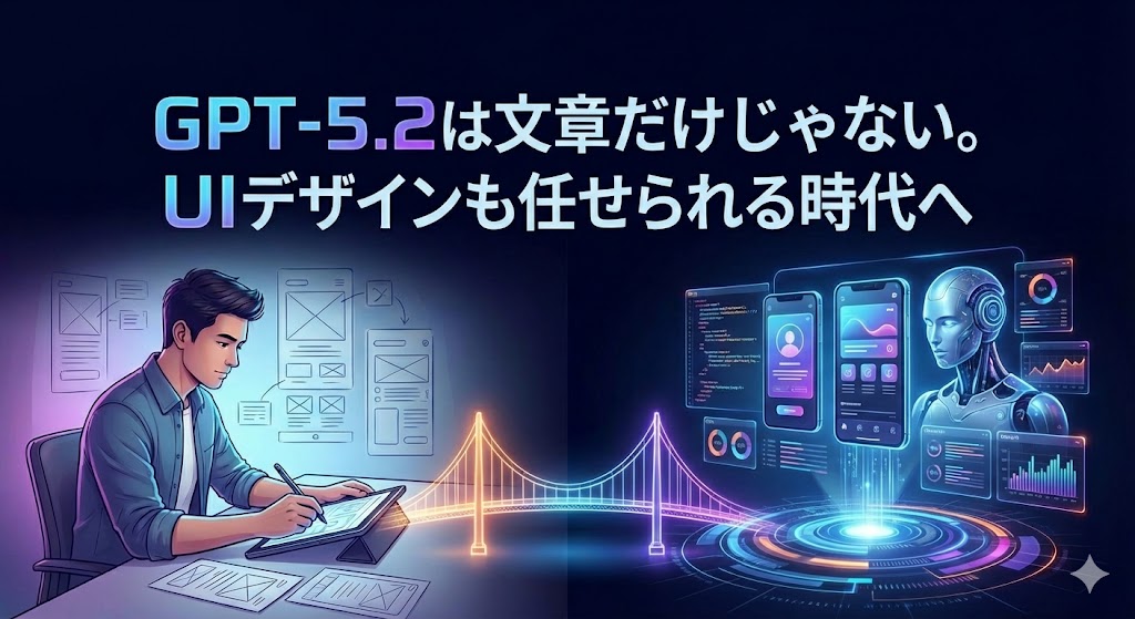 GPT-5.2は文章だけじゃない。UIデザインも任せられる時代へ